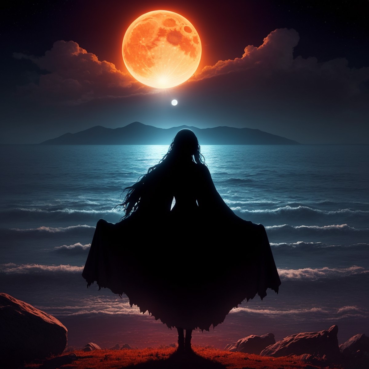 My funeral
When the moon replaces the sun
I will leave too
She shines on me with sadness
Always
And after death I will ris...